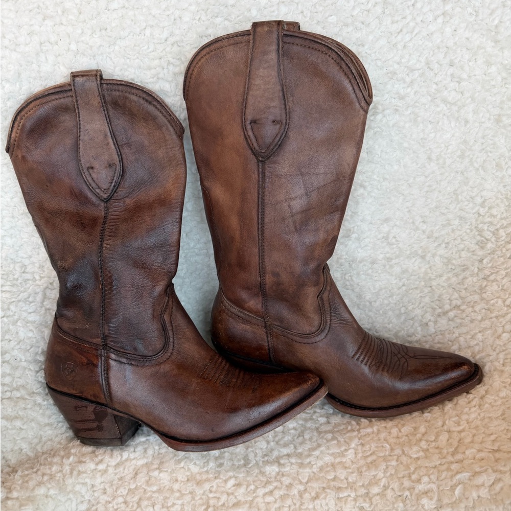 Ariat Brown Leather Josefina Cowgirl Boots